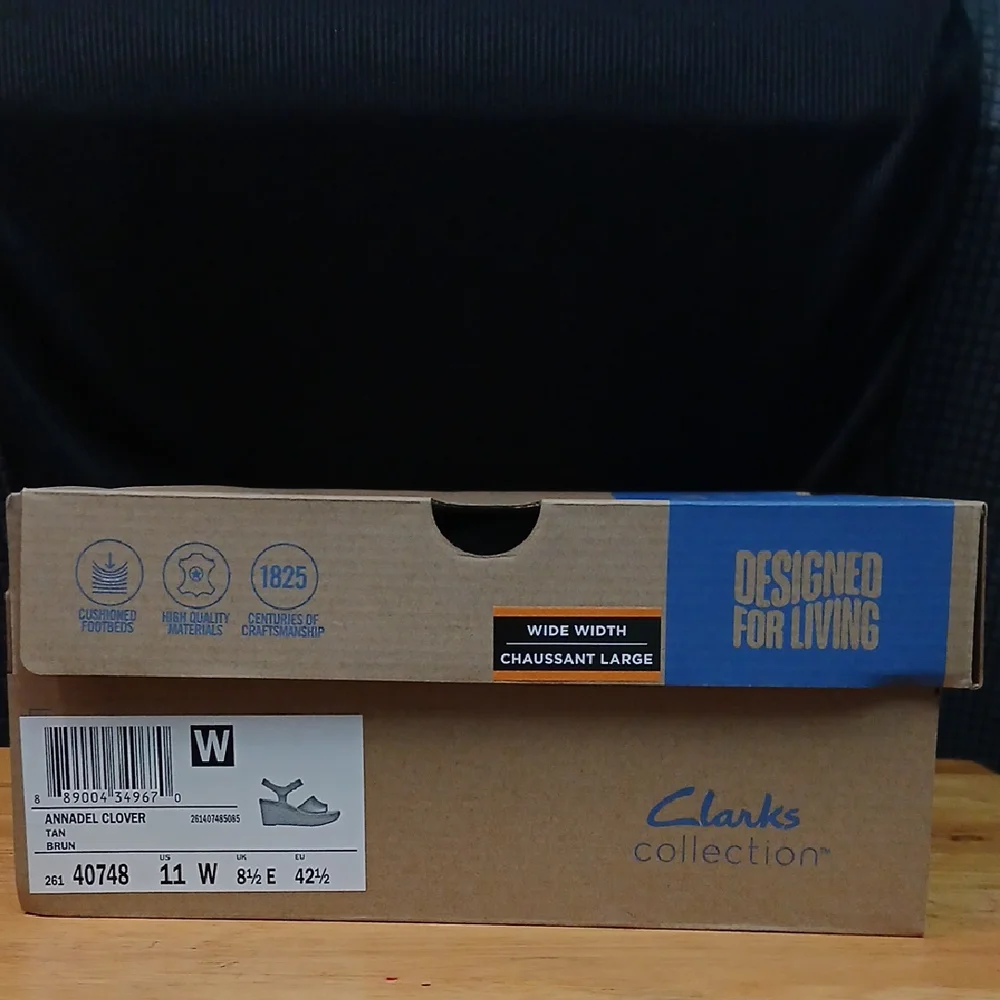 Clarks Brown Leather Women's Sandals